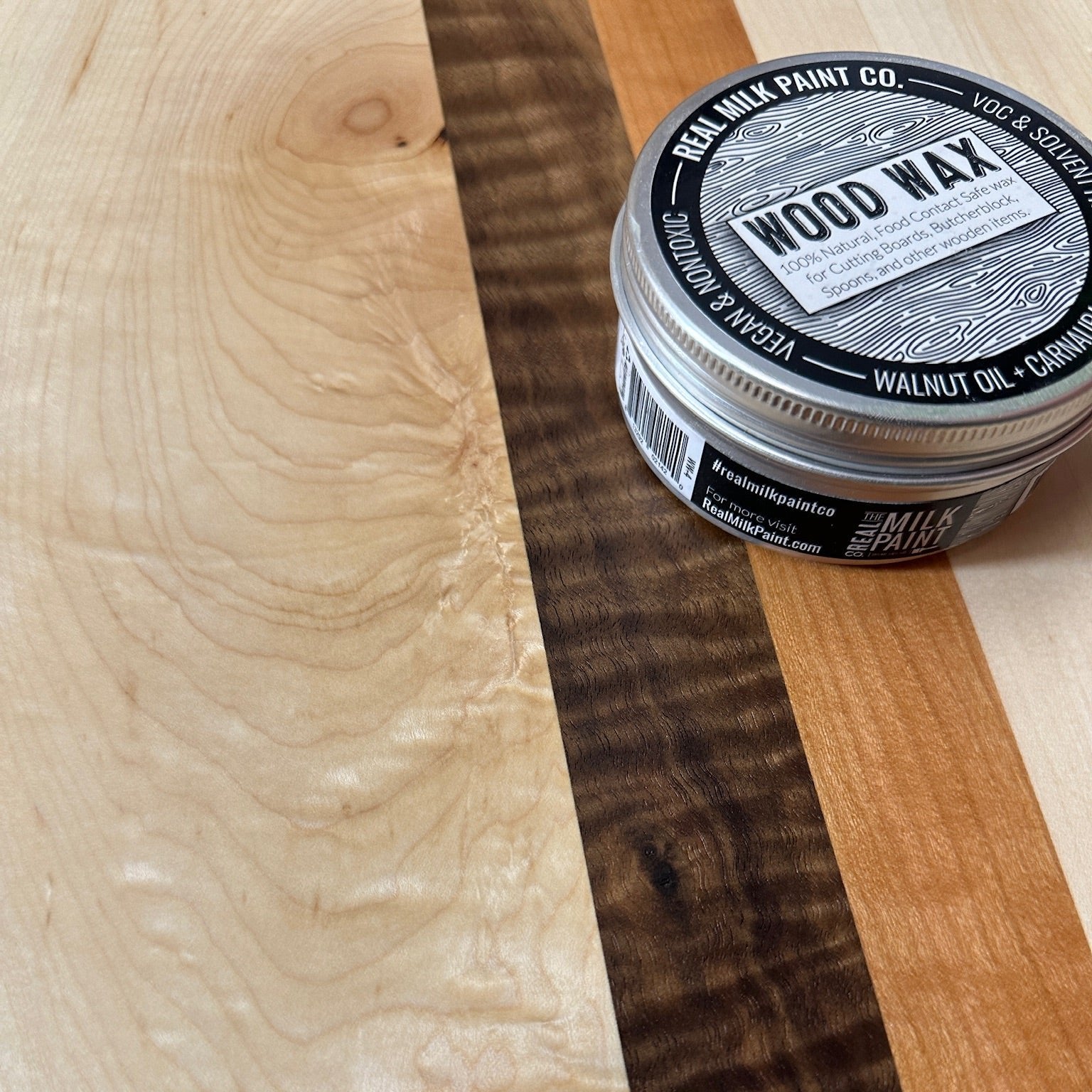 Wood Wax by RMP Co Finishes - Food Safe Finishing Wax for Cutting Boards & Furniture