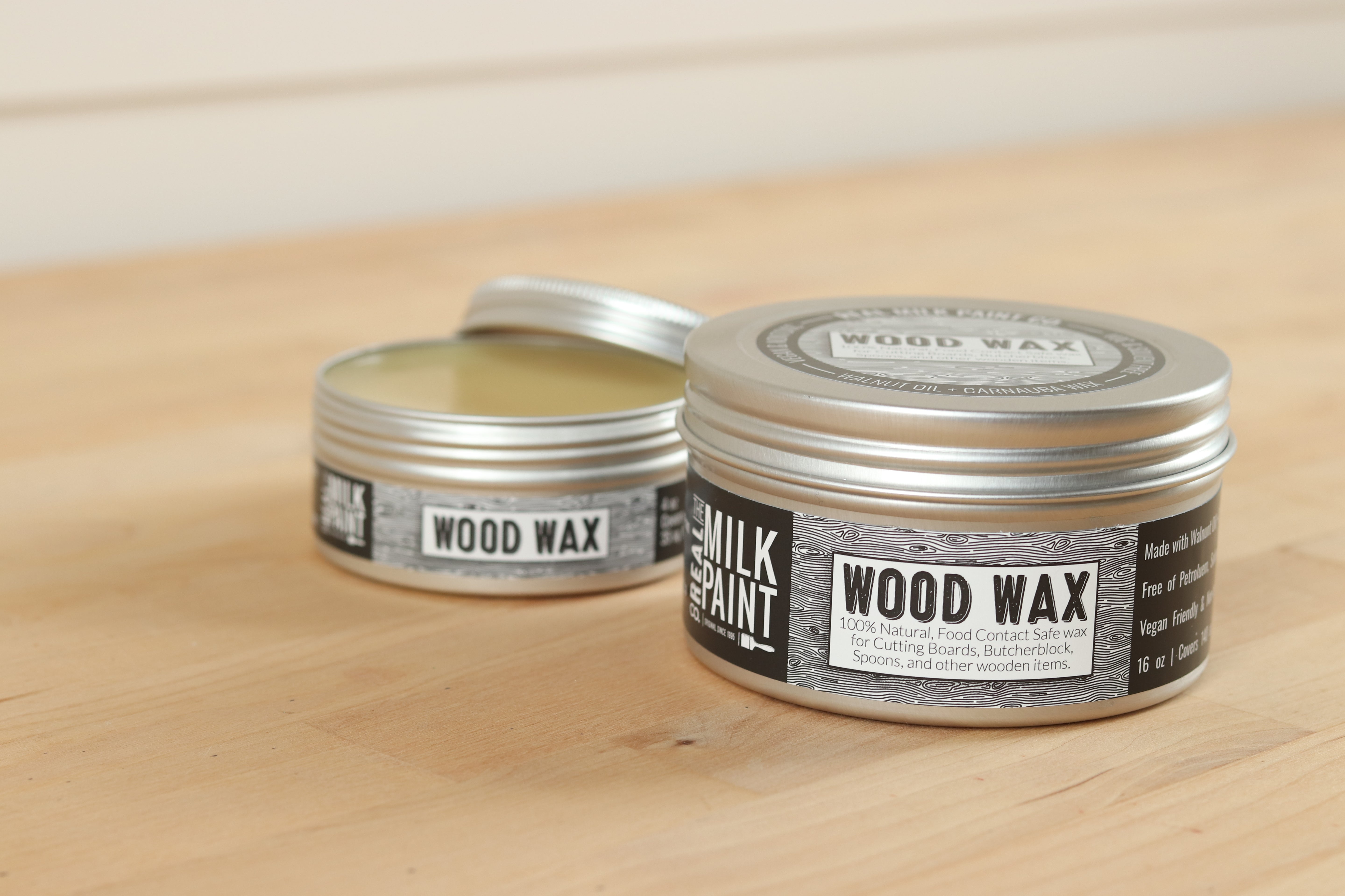 Wood Wax by RMP Co Finishes - Food Safe Finishing Wax for Cutting Boards & Furniture