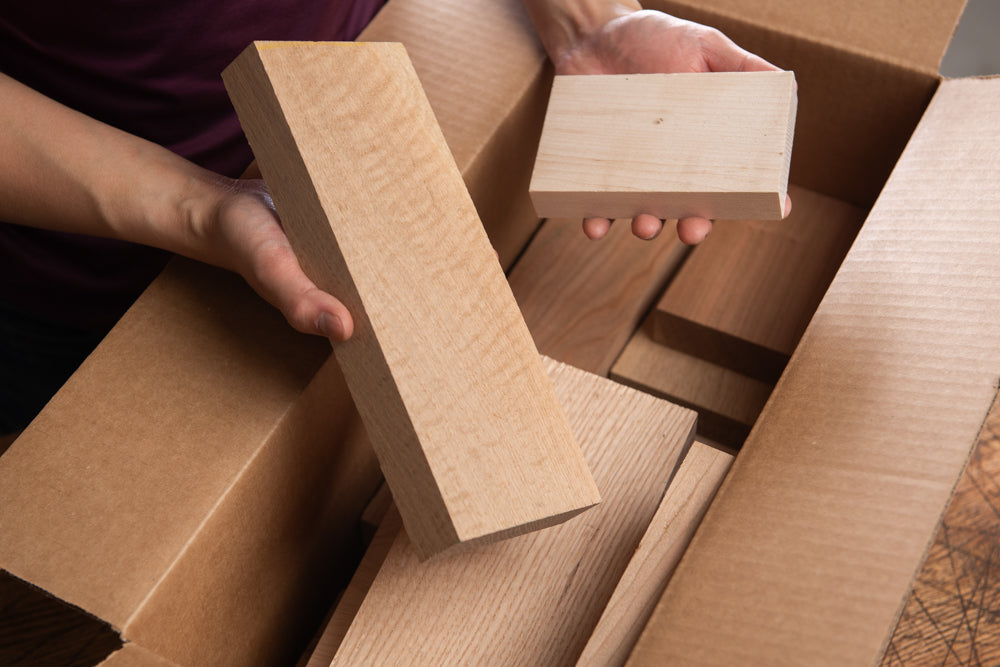Hardwood Craft Bundle – 12LB of Premium Wood Pieces