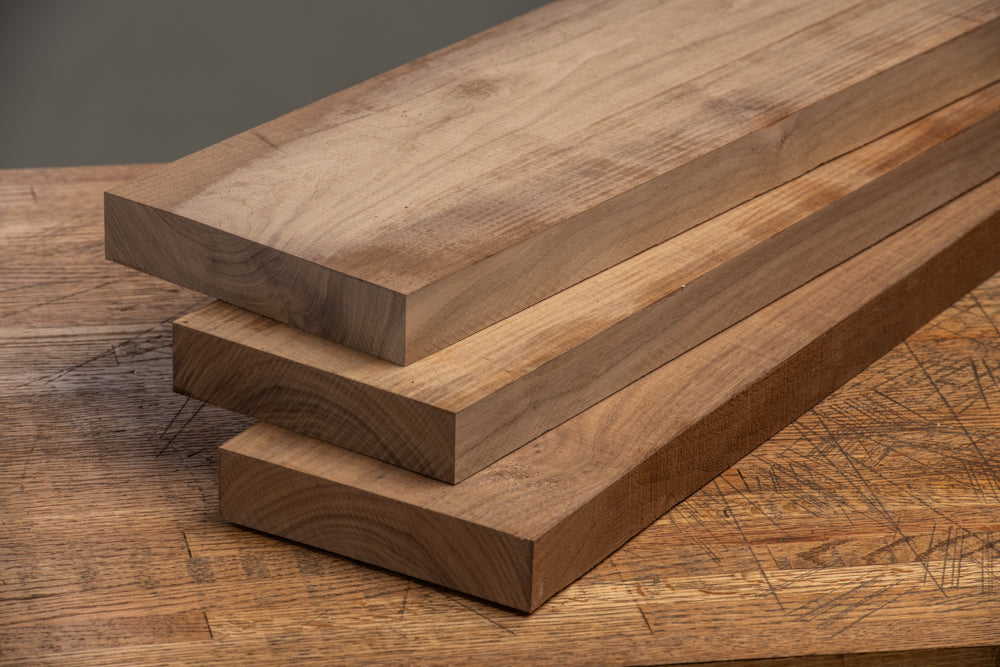 Walnut - S3S (Surfaced 3 Sides) 3-Piece Lumber Pack