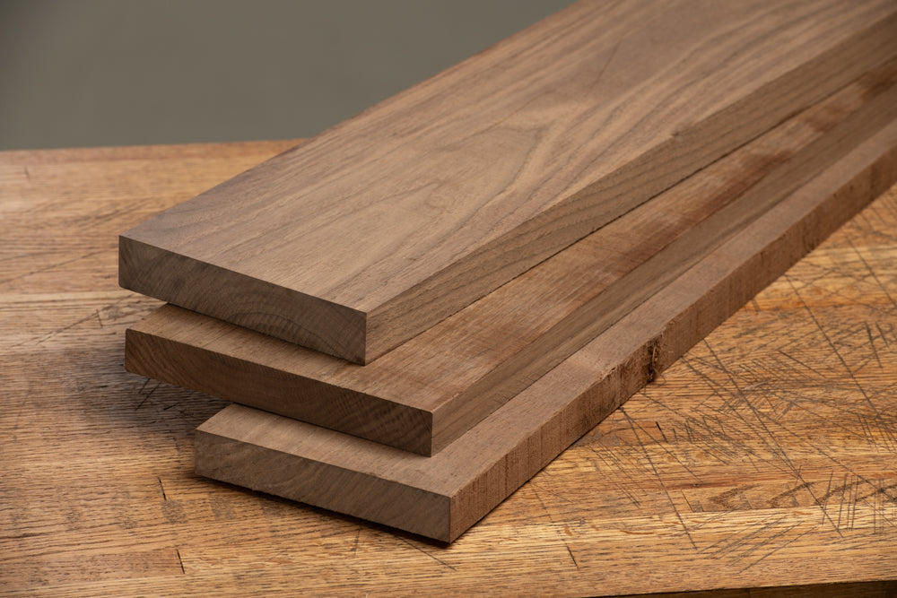 Walnut - S3S (Surfaced 3 Sides) 3-Piece Lumber Pack