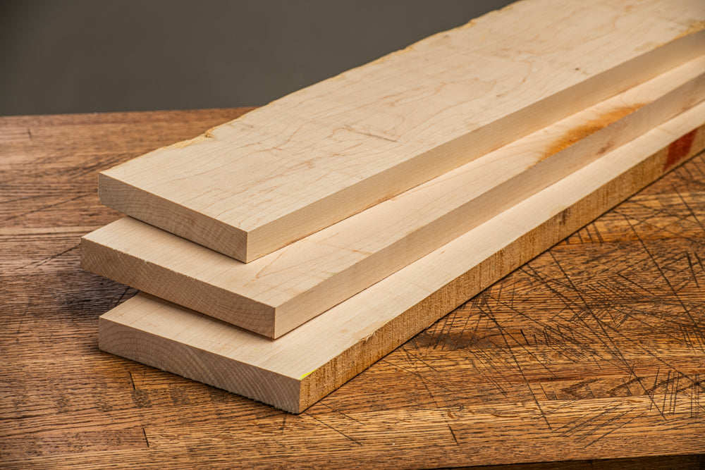 Hard Maple - S3S (Surfaced 3 Sides) 3-Piece Lumber Pack