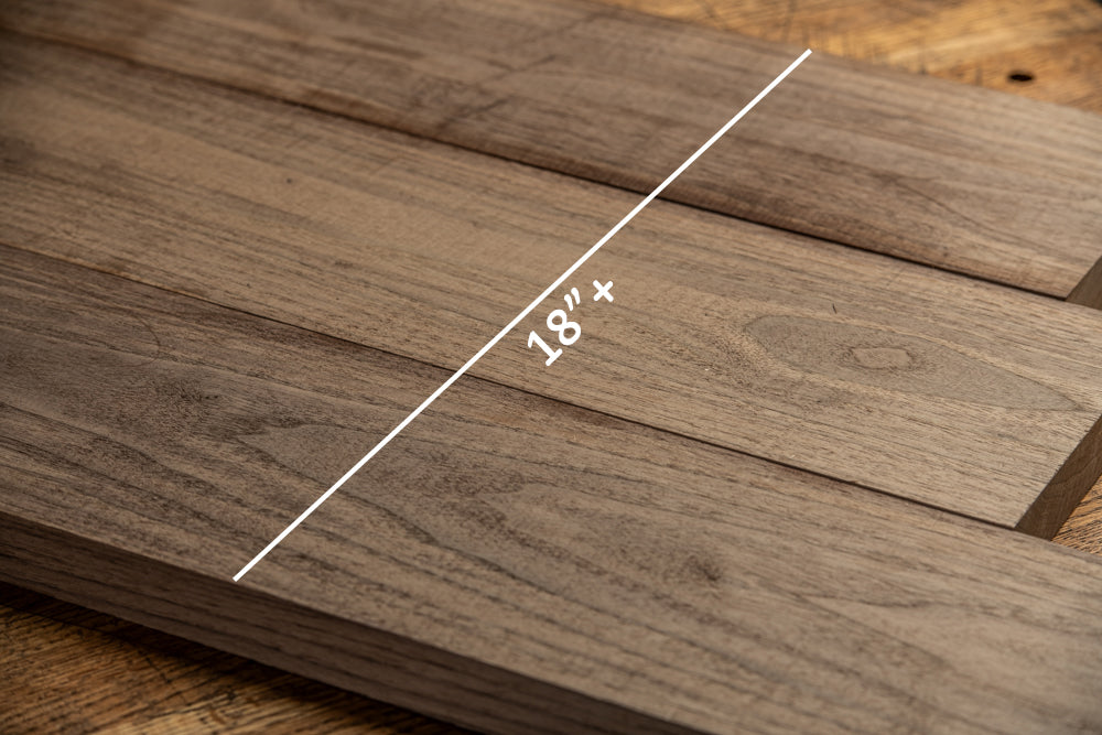 Walnut - S3S (Surfaced 3 Sides) 3-Piece Lumber Pack