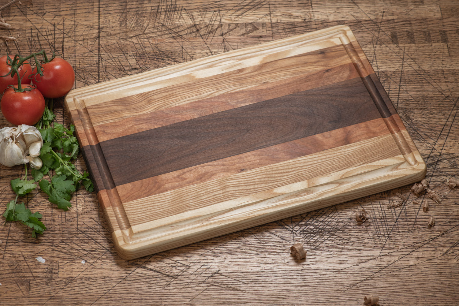 Walnut/Ash Wood DIY Cutting Board Kit - Kilimanjaro - Medium