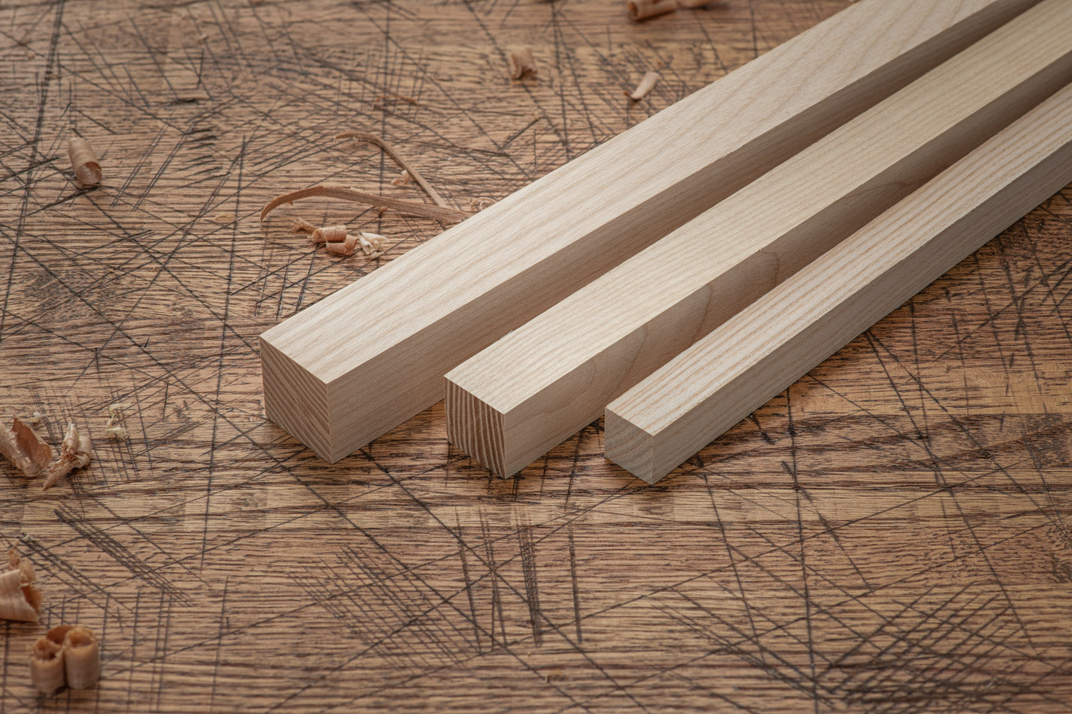 White Ash Turning Blanks - Dimensioned Lumber Squares
