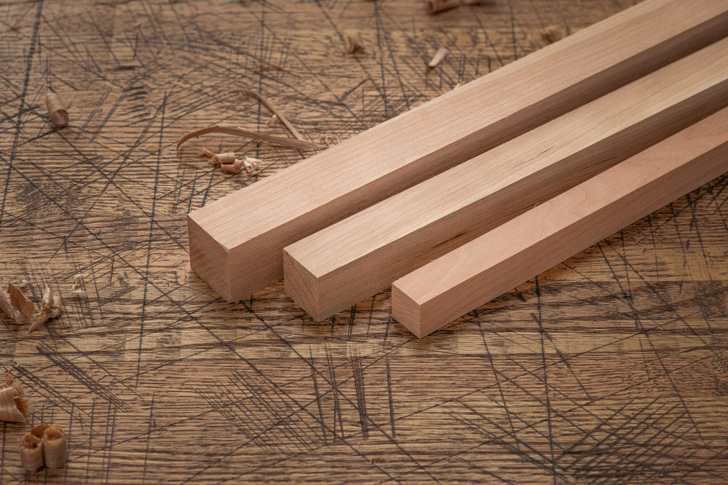 Dimensioned Lumber Squares - Cherry