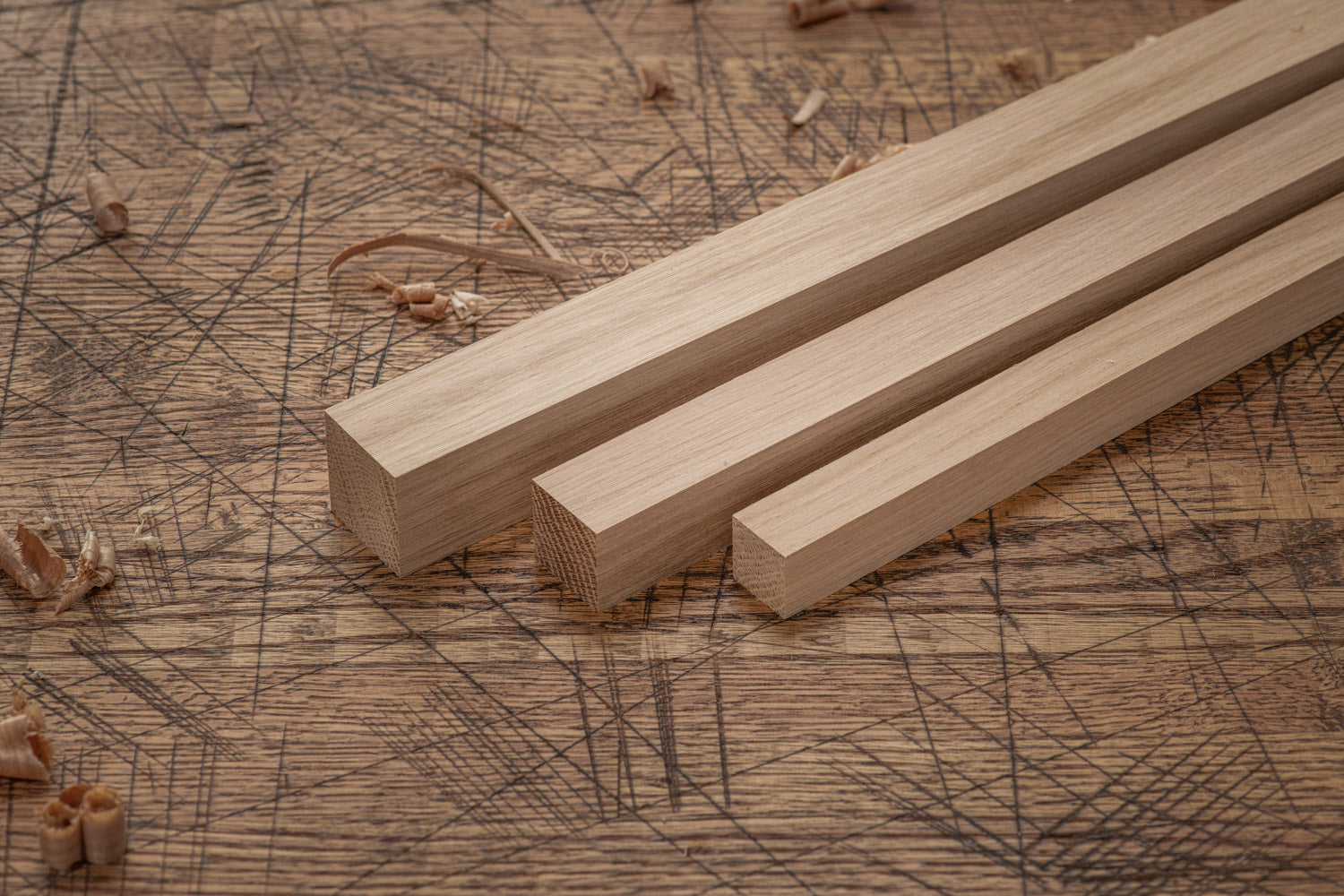 Dimensioned Lumber Squares - White Oak